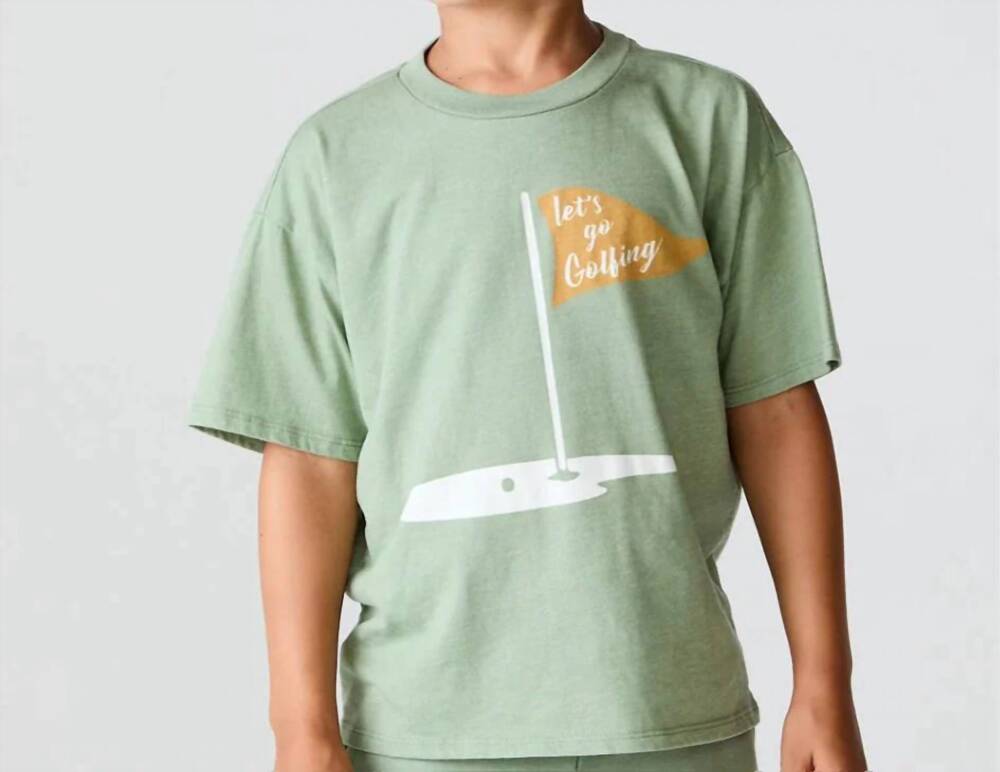 NEW CHASER vintage jersey tee in green